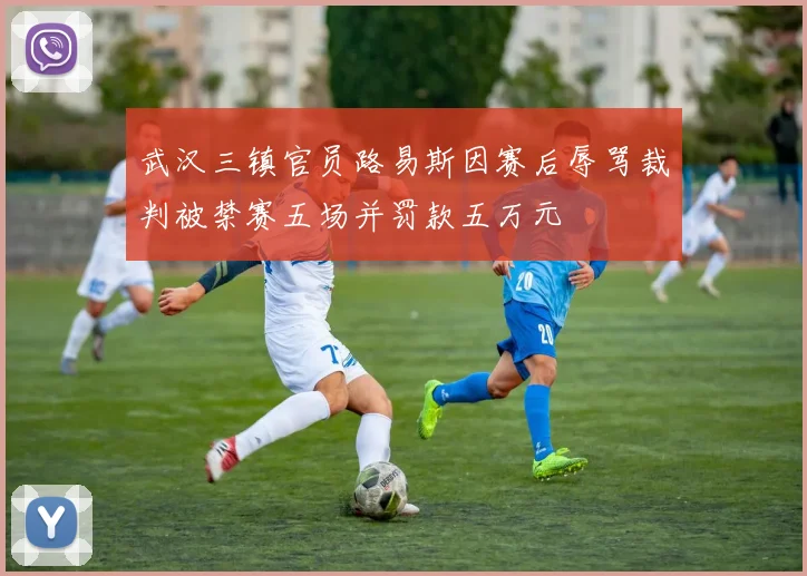 武汉三镇官员路易斯因赛后辱骂裁判被禁赛五场并罚款五万元